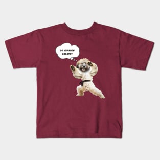 Dog Knows Karate Kids T-Shirt